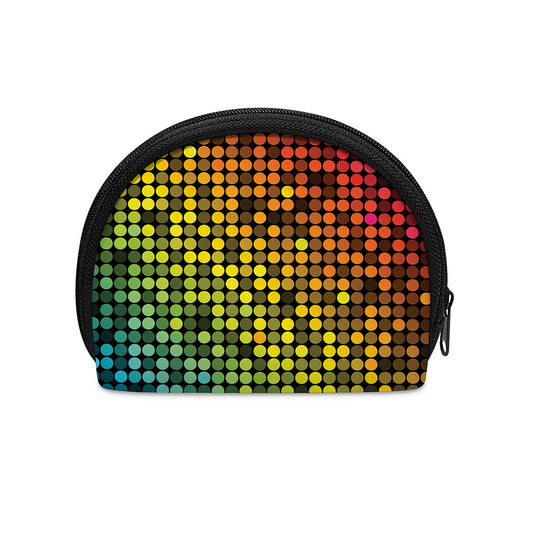 Colorful Disco Lights Pattern Print Coin Purse
