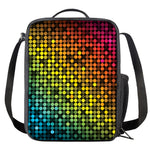 Colorful Disco Lights Pattern Print Crossbody Lunch Bag