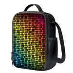 Colorful Disco Lights Pattern Print Crossbody Lunch Bag