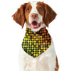 Colorful Disco Lights Pattern Print Dog Bandana