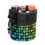 Colorful Disco Lights Pattern Print Drawstring Makeup Bag