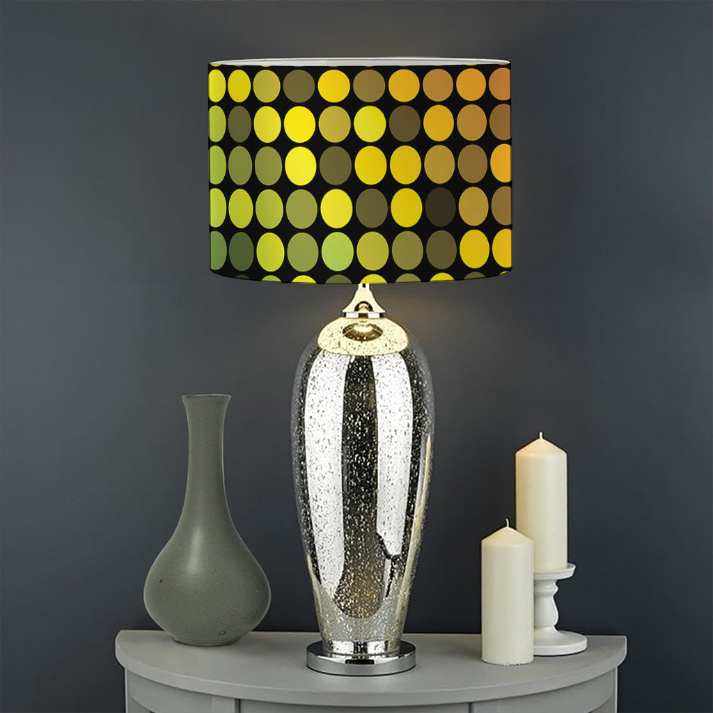 Colorful Disco Lights Pattern Print Drum Lamp Shade