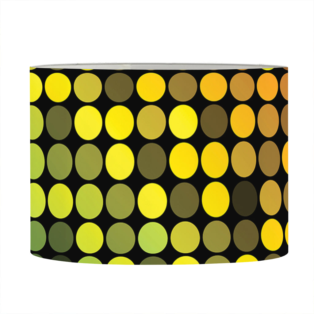 Colorful Disco Lights Pattern Print Drum Lamp Shade