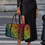 Colorful Disco Lights Pattern Print Duffle Bag