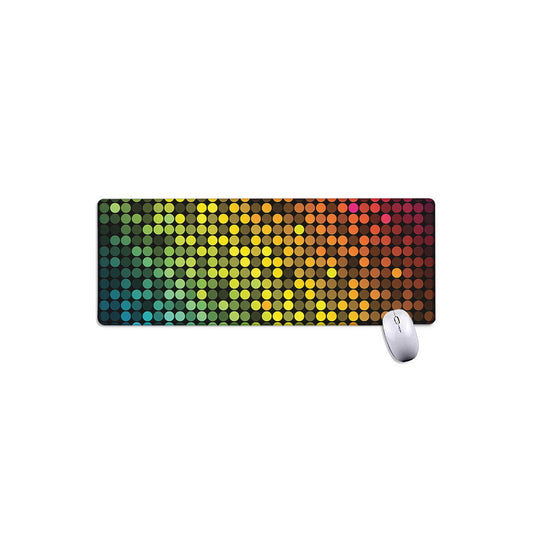 Colorful Disco Lights Pattern Print Extended Mouse Pad