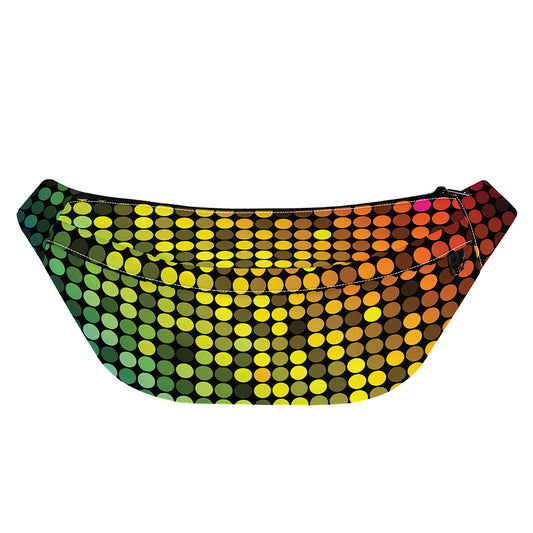 Colorful Disco Lights Pattern Print Fanny Pack