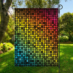 Colorful Disco Lights Pattern Print Garden Flag