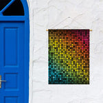 Colorful Disco Lights Pattern Print Garden Flag