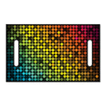 Colorful Disco Lights Pattern Print Golf Cart Seat Cover