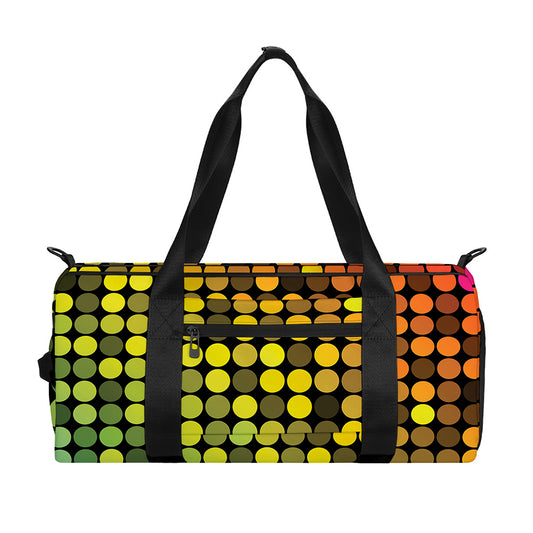 Colorful Disco Lights Pattern Print Gym Bag