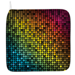 Colorful Disco Lights Pattern Print Hand Towel