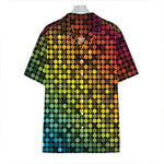 Colorful Disco Lights Pattern Print Hawaiian Shirt