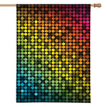 Colorful Disco Lights Pattern Print House Flag