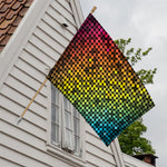 Colorful Disco Lights Pattern Print House Flag