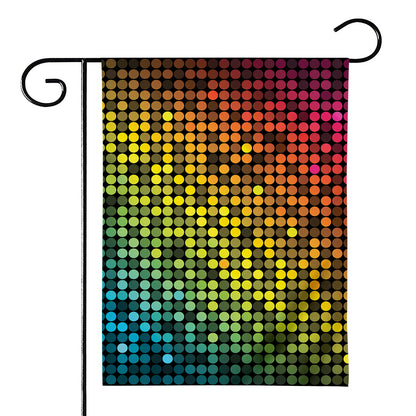 Colorful Disco Lights Pattern Print House Flag