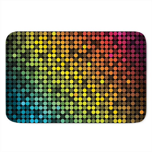Colorful Disco Lights Pattern Print Indoor Door Mat
