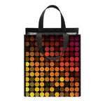Colorful Disco Lights Pattern Print Insulated Lunch Tote