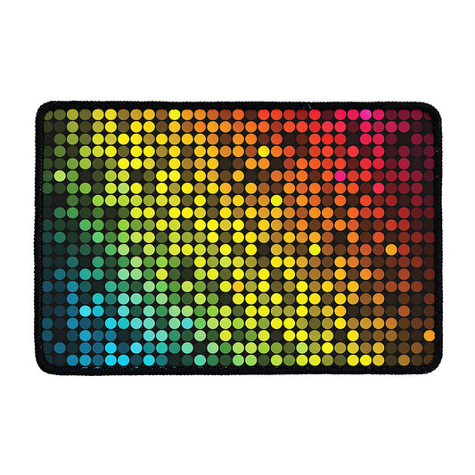 Colorful Disco Lights Pattern Print Kitchen Mat