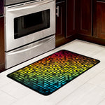Colorful Disco Lights Pattern Print Kitchen Mat