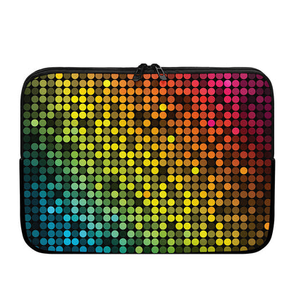 Colorful Disco Lights Pattern Print Laptop Sleeve