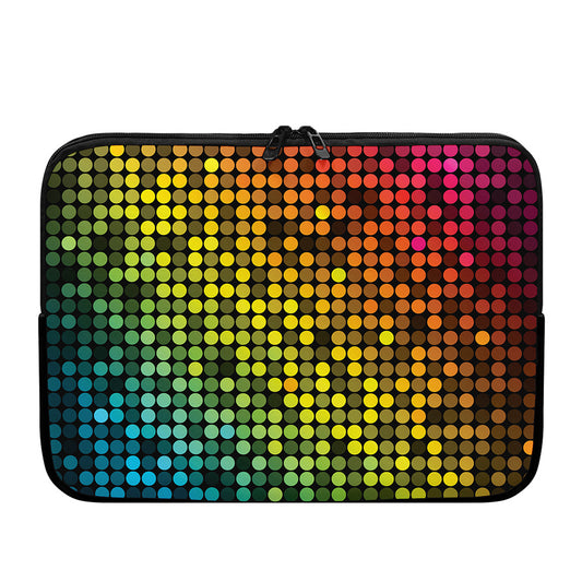 Colorful Disco Lights Pattern Print Laptop Sleeve