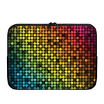 Colorful Disco Lights Pattern Print Laptop Sleeve