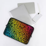 Colorful Disco Lights Pattern Print Laptop Sleeve
