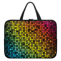 Colorful Disco Lights Pattern Print Laptop Sleeve With Handle