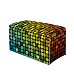Colorful Disco Lights Pattern Print Leather Tissue Box Cover