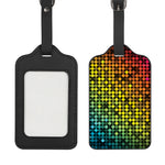 Colorful Disco Lights Pattern Print Luggage Tag