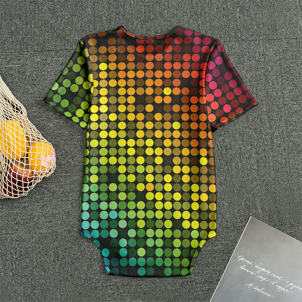 Colorful Disco Lights Pattern Print Men's Bodysuit