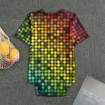 Colorful Disco Lights Pattern Print Men's Bodysuit