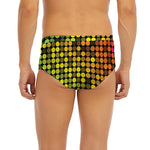 Colorful Disco Lights Pattern Print Men's Briefs
