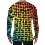 Colorful Disco Lights Pattern Print Men's Long Sleeve T-Shirt