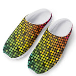 Colorful Disco Lights Pattern Print Mesh Casual Shoes
