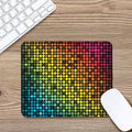 Colorful Disco Lights Pattern Print Mouse Pad