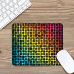 Colorful Disco Lights Pattern Print Mouse Pad