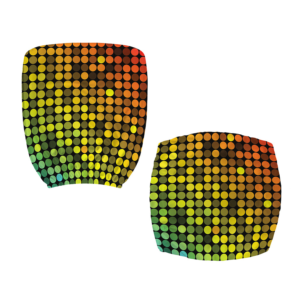Colorful Disco Lights Pattern Print Office Chair Cover