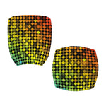 Colorful Disco Lights Pattern Print Office Chair Cover