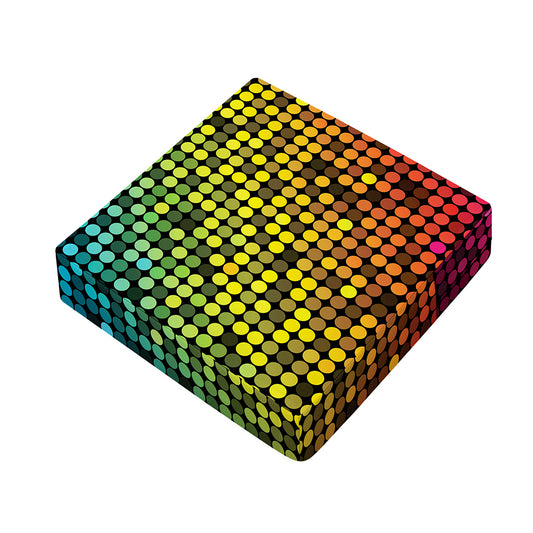 Colorful Disco Lights Pattern Print Outdoor Seat Cushion Cover