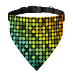 Colorful Disco Lights Pattern Print Over The Collar Dog Bandana