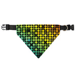 Colorful Disco Lights Pattern Print Over The Collar Dog Bandana