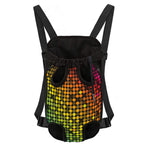 Colorful Disco Lights Pattern Print Pet Carrier Backpack