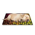 Colorful Disco Lights Pattern Print Pet Cooling Mat Cover