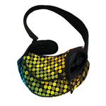 Colorful Disco Lights Pattern Print Pet Sling Carrier