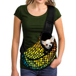 Colorful Disco Lights Pattern Print Pet Sling Carrier