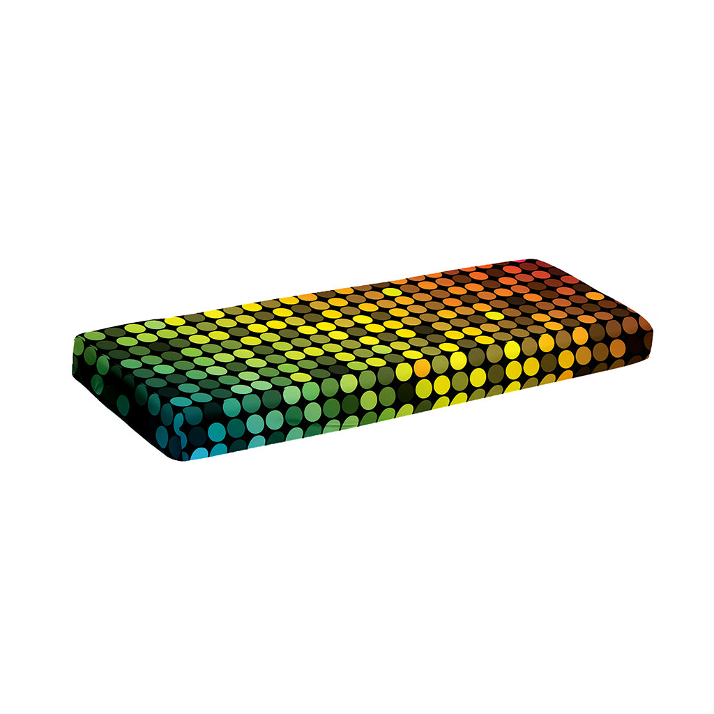 Colorful Disco Lights Pattern Print Piano Keyboard Cover