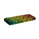 Colorful Disco Lights Pattern Print Piano Keyboard Cover
