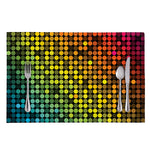 Colorful Disco Lights Pattern Print Placemat