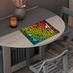 Colorful Disco Lights Pattern Print Placemat